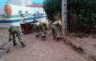 Una lluvia torrencial desborda un arroyo en Cebolla (Toledo) y daña viviendas y vehículos