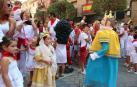 Ofrenda floral y salida de gigantes para celebrar el Día del Niño en las fiestas patronales de Cintruénigo