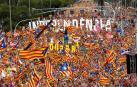 Multitudinaria manifestación de la Diada a favor de la república y los presos