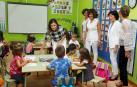 La reina Letizia ha presidido este miércoles en Oviedo el acto de apertura del curso escolar 2018-2019 en toda España, acto que ha tenido lugar en el colegio Baudilio Arce y en el Instituto doctor Fleming de Oviedo, centros públicos que se hallan próximos al de La Gesta, en el que ella estudió de pequeña.