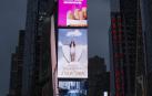 Rosalía anuncia la fecha de su nuevo disco en una pantalla en Times Square