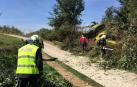 Una persona trasladada al CHN tras salirse un vehículo de la vía en Garínoain