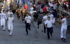 Despedida de los gigantes y encierro en el último día de las fiestas de Sangüesa (17 de septiembre)