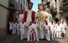 Despedida de los gigantes y encierro en el último día de las fiestas de Sangüesa (17 de septiembre)