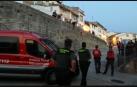 Cordón policial tras la reyerta mortal en Cáseda