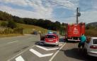 Una mujer herida en un accidente de tráfico en el cruce de Urrasun