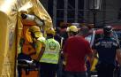 Se ha derrumbado un forjado en la sexta planta durante las obras de rehabilitación del edificio