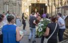 Sangüesa despide a los fallecidos en un funeral cargado de dolor
