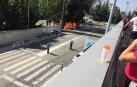 Ileso tras arder su coche en Burlada