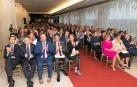Cerca de 250 personas asistieron a este acto que contó con la presencia de la presidenta del Gobierno foral, Uxue Barkos; el delegado del Gobierno, en Navarra, José Luis Arasti; y el presidente de la Confederación de Empresarios de Navarra (CEN), José Antonio Sarría, entre otros.