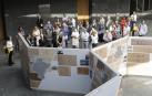 El Parlamento homenajea a los arquitectos Arraiza, Esparza y Gaztelu