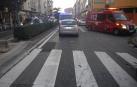 Herida una ciclista en un accidente ocurrido en un paso de peatones en Pamplona