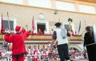 Tradicional baile durante las fiestas de la localidad navarra.