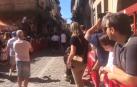 Carrera de layas en Puente la Reina