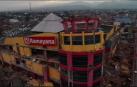 Un dron captura desde el aire la devastación en Indonesia tras el tsunami