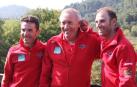 Purito y Valverde, junto al seleccionador Mínguez.