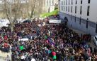 Unos 1.500 manifestantes recorren Pamplona en la huelga contra la LOMCE
