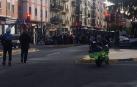 Protestas y muestras de dolor en el lugar del atropello mortal del niño de 4 años en Pamplona