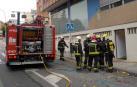 Dos heridos por un incendio en una bajera de Pamplona