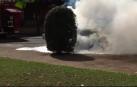 Incendio accidental de un coche en Elizondo (III)