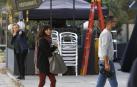 Maribel Verdú y Aura Garrido, dos policías rodando en Pamplona