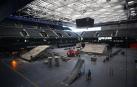 El Navarra Arena sufre una metamorfosis para acoger el espectáculo de freestyle