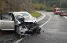 Cinco personas han resultado heridas en un choque frontal entre dos vehículos en la N-121-B, a la altura de Baztan