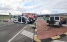 Cuatro heridos en un accidente entre dos vehículos en Allo