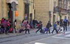 Tafalla se dota de nueva señalización en las zonas de los centros escolares
