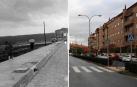 La avenida Eulza de Barañáin en 1988 y en 2018.