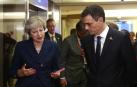 Pedro Sánchez y Theresa May.