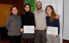 Sara Iglesias y Helena Albelda ganan el concurso 'En 3 Minutos' de la UPNA