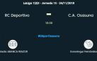 En directo: sigue la retransmisión minuto a minuto del Deportivo-Osasuna