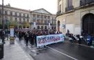 Con motivo del Día contra la violencia de género se ha organizado en Pamplona una manifestación para protestar contra la violencia machista.