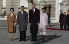 Los Reyes con el presidente de la República China y su mujer