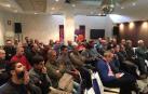 Asistentes a la jornada explicativa para los clientes de Piensos Unzué este jueves en Irurtzun.