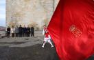 Instituciones forales homenajean al Reino de Navarra con una ofrenda floral