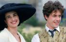 Andie MacDowell y Hugh Grant, los protagonistas de 'Cuatro bodas y un funeral'