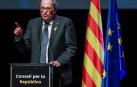Quim Torrá, durante el evento de presentación en Bruselas del Consejo Catalán para la República.