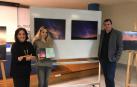 Nuria San Román con Rubén Goñi y Adela González.