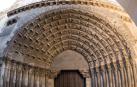 Fotografías de la restauración de la Puerta del Juicio de la catedral de Tudela