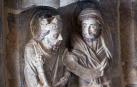 Fotografías de la restauración de la Puerta del Juicio de la catedral de Tudela