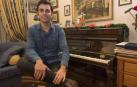 Gonzalo Fuentes, candidato de UPN, este lunes en su casa de Estella.