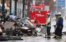 La explosión ha destruido por completo el edificio donde se encontraba el restaurante