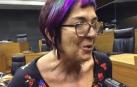Tere Saez, tras su expulsión del grupo parlamentario de Podemos-Orain Bai