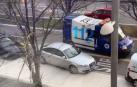 Una ambulancia 'atrapada' en Pio XII