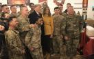 Trump y su esposa viajaron por sorpresa a Irak para visitar a las tropas de EE UU