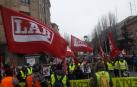 La plantilla de Huertas de Peralta lleva su protesta ante la sede de la UAGN