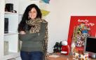 La realizadora azagresa María Manero Muro en el estudio que tiene en la localidad ribera.