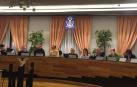 Un momento de la sesión de ayer, la primera como Virginia Magdaleno Alegría como secretaria. En la imagen aparece a la izquierda de la alcaldesa, la quinta desde la derecha.